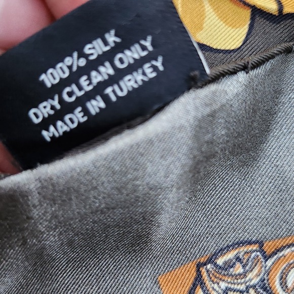 Ardeo Rebel leopard silk hand stitched/rolled artistic‎ designer luxury wrap 37" - Picture 4 of 11